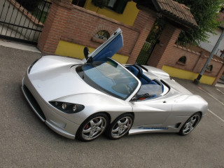 Silver sports car open hood - the top free wallpaper