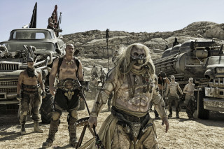 Zombies costumes trucks dirt people - a group of zombies free wallpaper