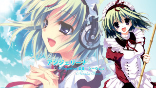 Girl whitedress reddress blue sky - a white collar free wallpaper