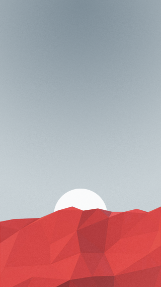 Red landscape white sun blue - liam brazier free wallpaper