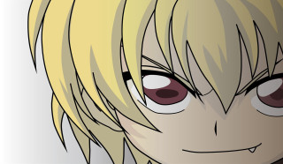 Cartoon character blonde hair big - his face free wallpaper