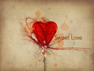 Red heart brown background red - a red heart free wallpaper