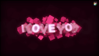 3d text effect i love - c4d free wallpaper