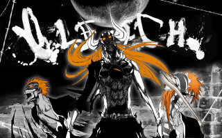 Anime characters group black white - a group of anime characters free wallpaper