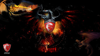 Red black dragon red shield - dragon art free wallpaper