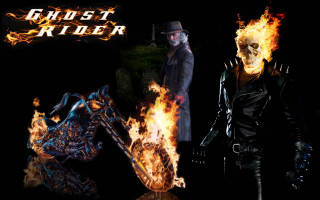 Man black leather fire demon - charles codman free wallpaper
