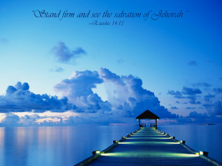Pier quote scenery water sunset - afraid free wallpaper