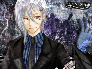 Silver hair man formal green - a black jacket free wallpaper