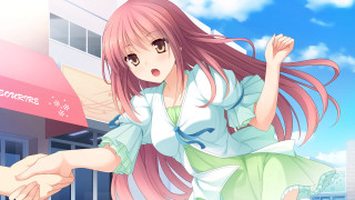 Girl dress man suit building - a girl in a dress holding free wallpaper