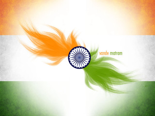 Colorful indian flag feather vorud - a feather free wallpaper