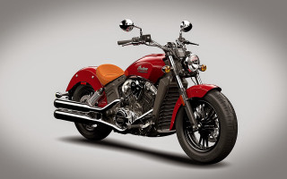 Red orange motorcycle gray background - motorcycle free wallpaper