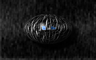 Black white ball d logo - center free wallpaper