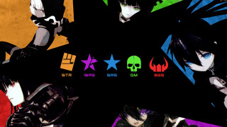 Anime characters colored stars shapes - different color and shapes free wallpaper