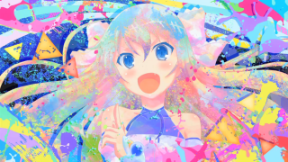 Alice prin pink hair blue - neoexpressionism free wallpaper