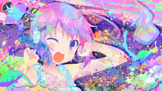 Pink haired girl bubbles sprinkles 2 - neofauvism free wallpaper
