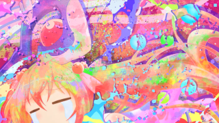 Pink hair bubbles stars butterfly - neofauvism free wallpaper