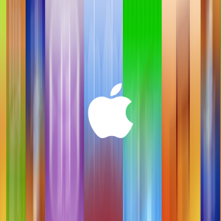 Colorful apple logo multicolored background - dahlov ipcar free wallpaper