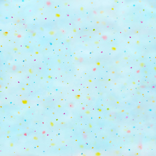Blue sky cherry blossoms falling - color field free wallpaper