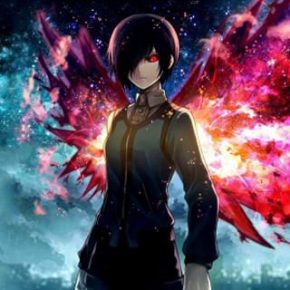Red eye woman fantasy starry - fantasy art free wallpaper