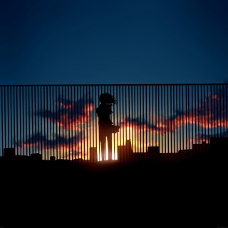 Person hill city skyline sunset - sunset free wallpaper