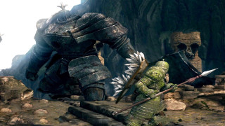 Giant robot creature cave sword - a giant robot free wallpaper