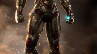 Man suit glowing light chest 2 - glowing free wallpaper