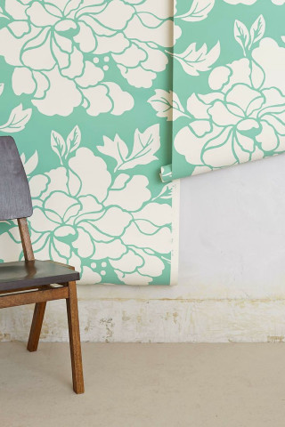 Chair flower pattern wall wallpaper - a flower pattern free wallpaper