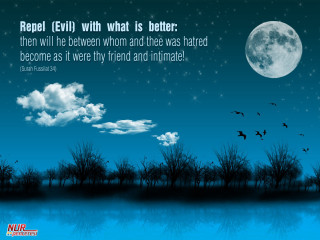Full moon trees quote man - full free wallpaper
