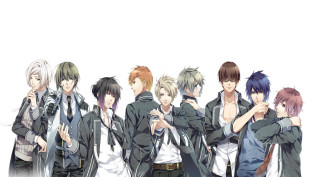 Anime characters group arms around 10 - their arm free wallpaper for desktop