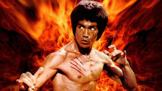 Bloody man knife fire flames - a bloody face and a knife free wallpaper