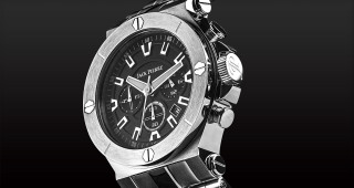 Watch black dial chain black - product photography free wallpaper for desktop