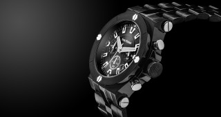 Black watch black dial black - a watch free wallpaper for desktop