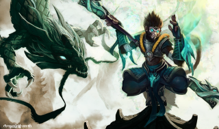 Man sword dragon demon fantasy - dai jin free wallpaper