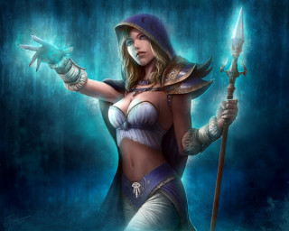 Woman bikini holding sword action - a woman in a bikini holding free wallpaper