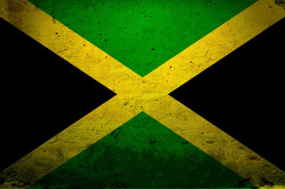 Green yellow flag black background - diagonal free wallpaper