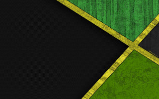 Black green background yellow stripe - geometric abstract art free wallpaper