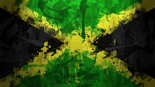 Jamaica flag grungy stripes arts - andrew boog faithfull free wallpaper