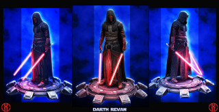 Lightsaber person dark room blue - a series free wallpaper