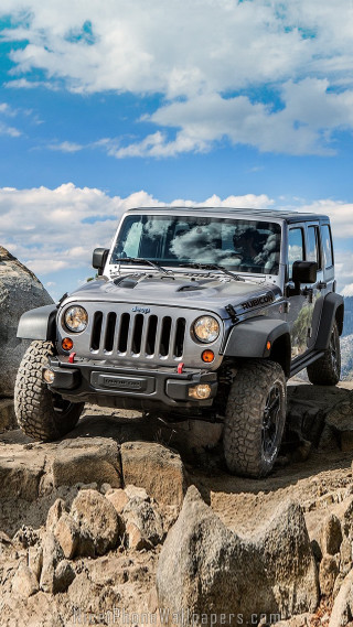Jeep parked rocky hill mountains 2 - rocky free wallpaper