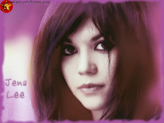 Woman long hair purple background - gothic free wallpaper