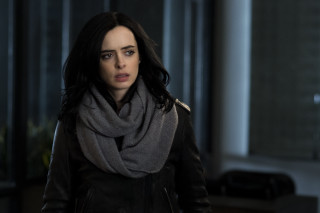 Woman longhair blackjacket scarf comicpanel - avgust černigoj free wallpaper