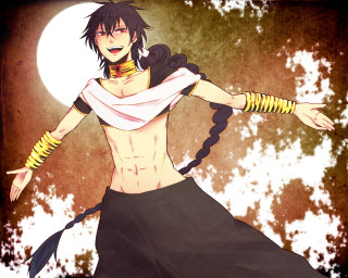 Man long black hair white - his arm free wallpaper