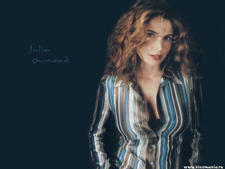 Woman long hair striped shirt 4 - expressionism free wallpaper