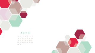 Calendar hexagonal pattern shapes design - hexagonal free wallpaper