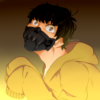 Man black mask yellow shirt - a black bird free wallpaper