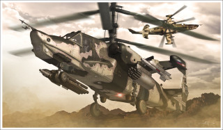 Helicopter flying over helipad sunset - a helicopter free wallpaper