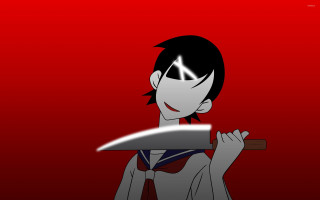 Cartoon character knife red background 2 - a knife free wallpaper
