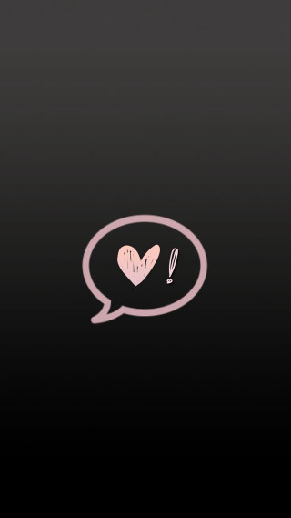 Black pink heart speech love - a pink heart free wallpaper