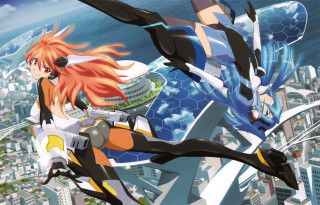 Woman flying man suit sword - a man in a suit free wallpaper