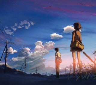 Couple people field cloudy sky 2 - atey ghailan free wallpaper